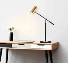 Load image into Gallery viewer, Gold &amp; Black Desk Lamp