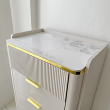 Load image into Gallery viewer, Luxury Glossy Console Coffee Prep Bar Clothes Chest Drawers