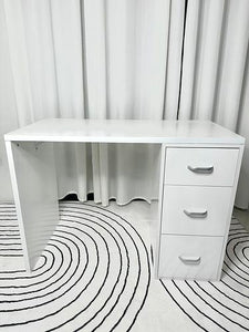 Misty Office Table (All-White)