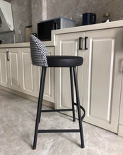 Load image into Gallery viewer, Houndstooth Bar Stool Chair