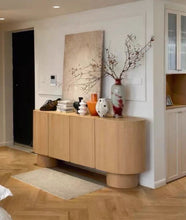 Load image into Gallery viewer, [Preorder] Amelia Solid Wood Console Buffet Storage Cabinet