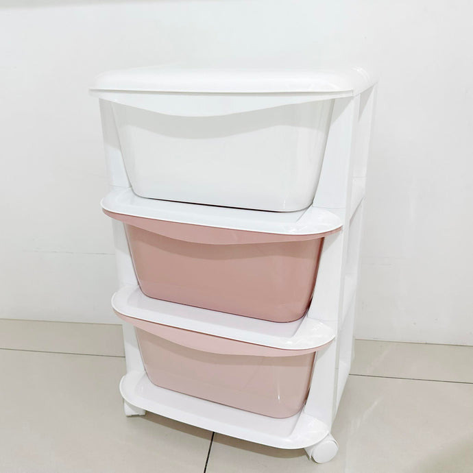 Baby Pink Storage Plastic Organizer