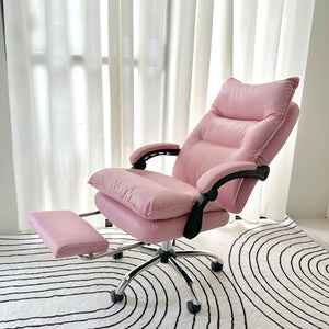 Callie Pink Executive Office Chair w/ Footrest