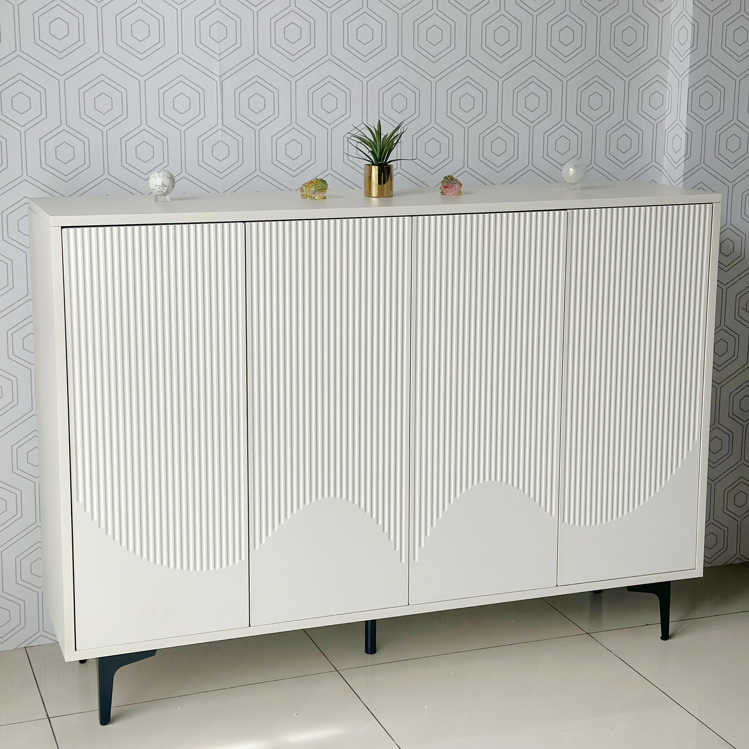 Stella 4D Console Table with Storage Cabinet