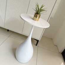 Load image into Gallery viewer, Lexi Round White Side Table