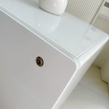 Load image into Gallery viewer, Yvette w/ Lock 3-drawer Glossy Side End Table