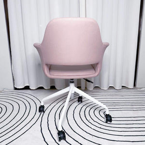 Old Rose / Mauve Upholstered Office Swivel Accent Chair