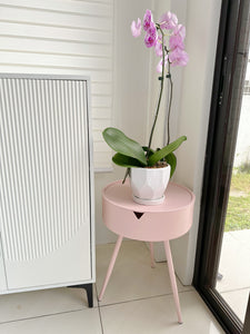 Roxi Side Table with Storage (Pink)