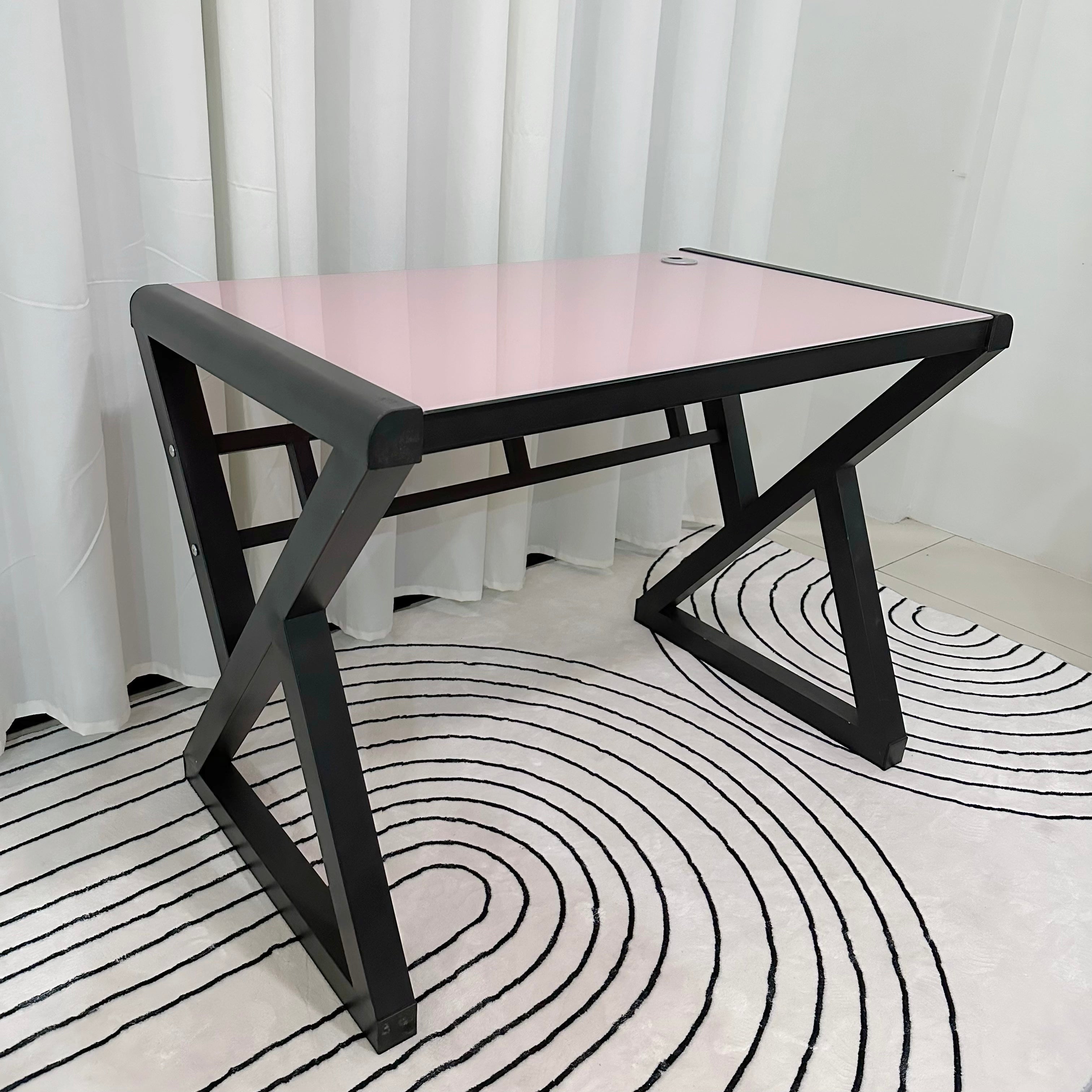 Winter Black & Pink Office Table