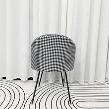 Load image into Gallery viewer, Houndstooth Accent Vanity Dining Chair