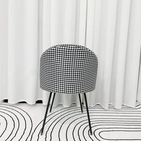 Houndstooth Accent Vanity Dining Chair