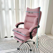 Load image into Gallery viewer, Callie Pink Executive Office Chair w/ Footrest