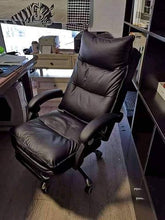 Load image into Gallery viewer, Callie Black Executive Office Chair w/ Footrest