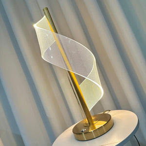 Gold LED Night Desk Side Table Lamp