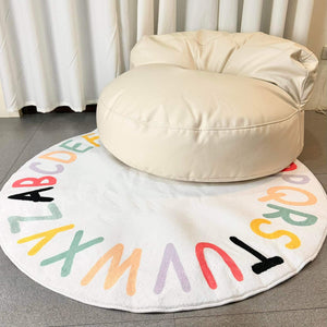 Off White Leather Kids Couch