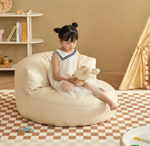 Kids Couch Off White Leather