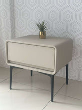 Load image into Gallery viewer, sabrina side table off gray
