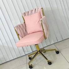 Load image into Gallery viewer, Taylor Gold Velvet Swivel Office Vanity Study Computer Work Accent Chair