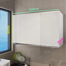 Load image into Gallery viewer, Rory 3 Door White Glossy Hanging Storage Cabinet