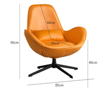 Load image into Gallery viewer, Tan Modern Swivel Accent Chair
