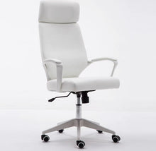 Load image into Gallery viewer, Penelope White Faux Leather Executive Office Chair
