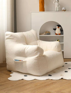 White Lamb Wool Baby/Toddler Couch