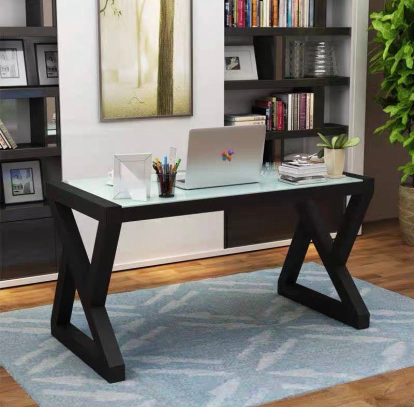 Winter Black & White Office Table