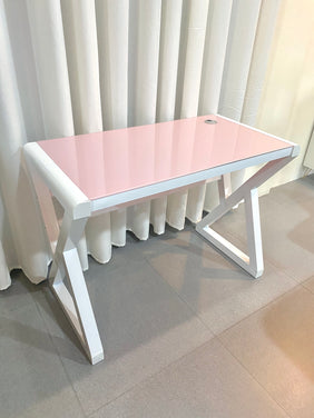 Winter White & Pink Office Table
