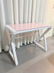 Winter White & Pink Office Table