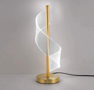 Gold LED Night Desk Side Table Lamp